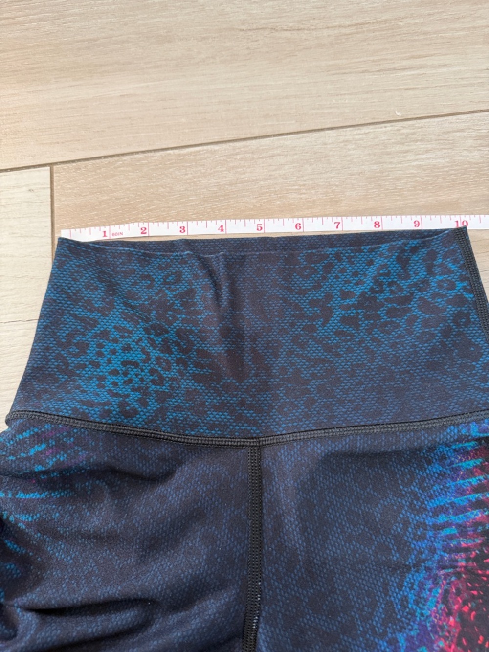 Wear It To Heart “WITH” Black Multicolor Active Leggings - Picture 8 of 10